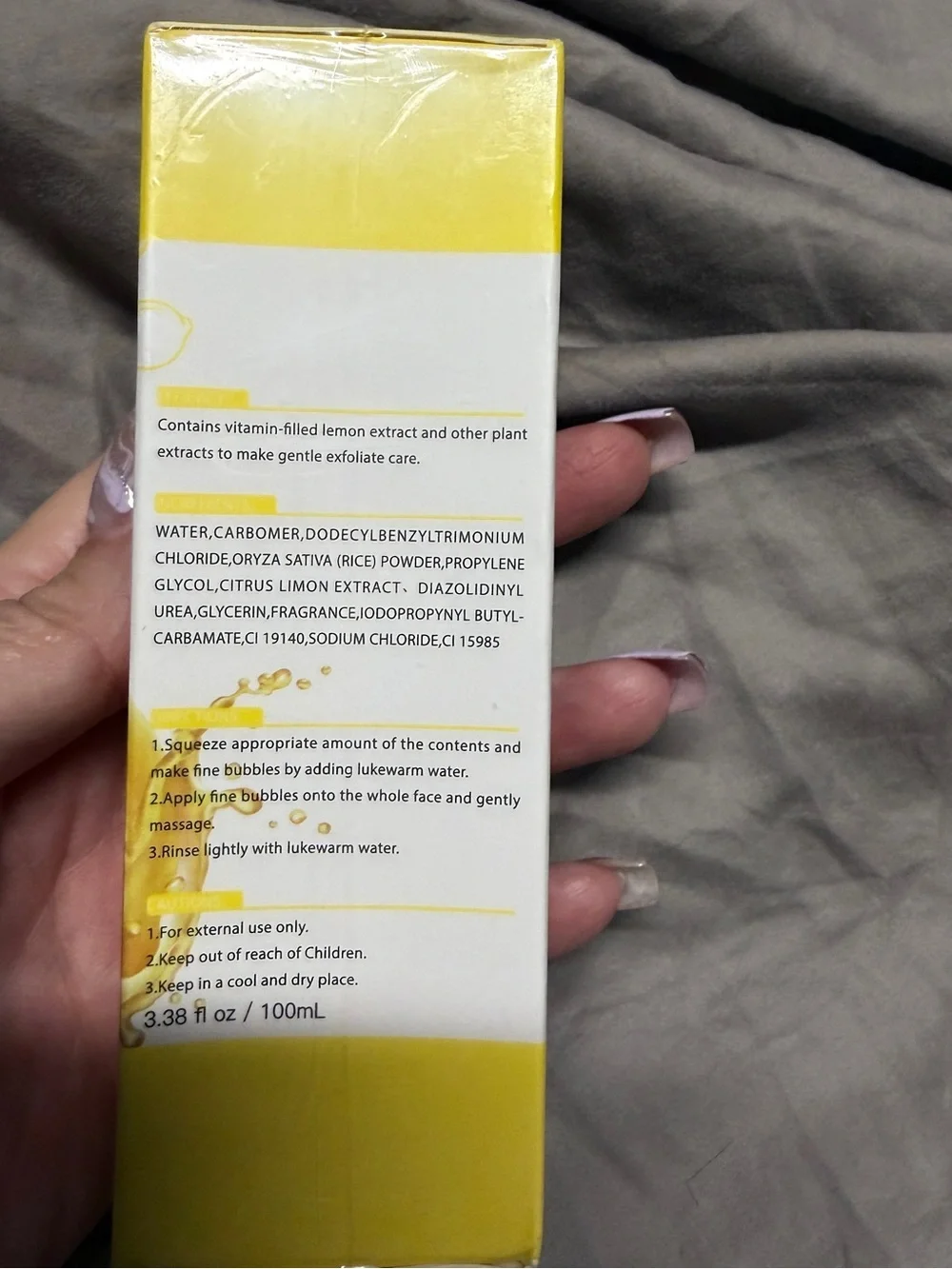 Lemon Sparkling Peeling Gel — Brightening Exfoliant